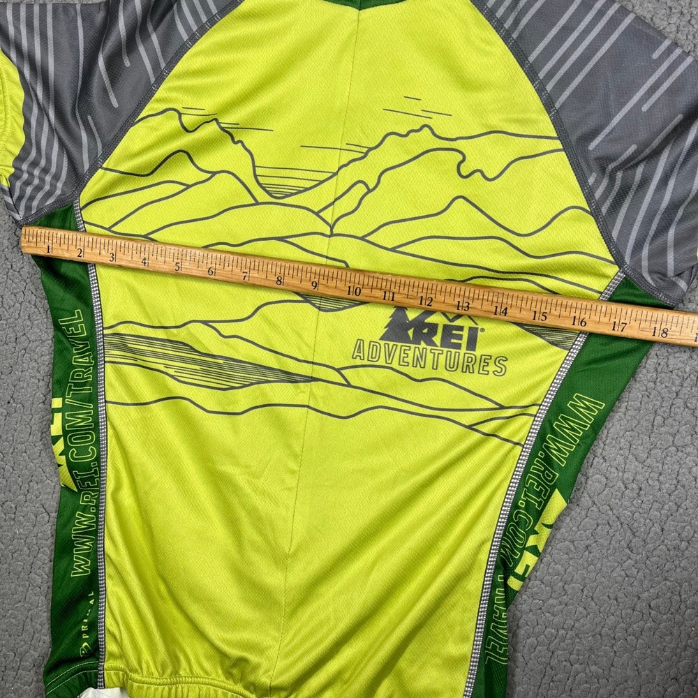 Primal REI Adventures Cycling Jersey Womens Medium Neon Yellow Green Top - Picture 9 of 10